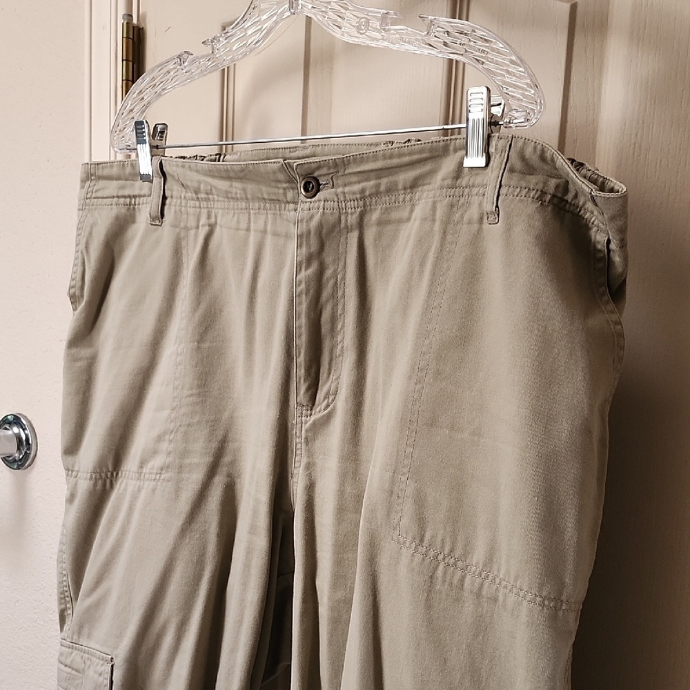 Liz & Me Women's Cargo Pants - Khaki - Picture 2 of 7